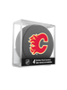 <transcy>Sous-verres de hockey rondelle de hockey des Flames de Calgary de la LNH (paquet de 4) en cube</transcy>