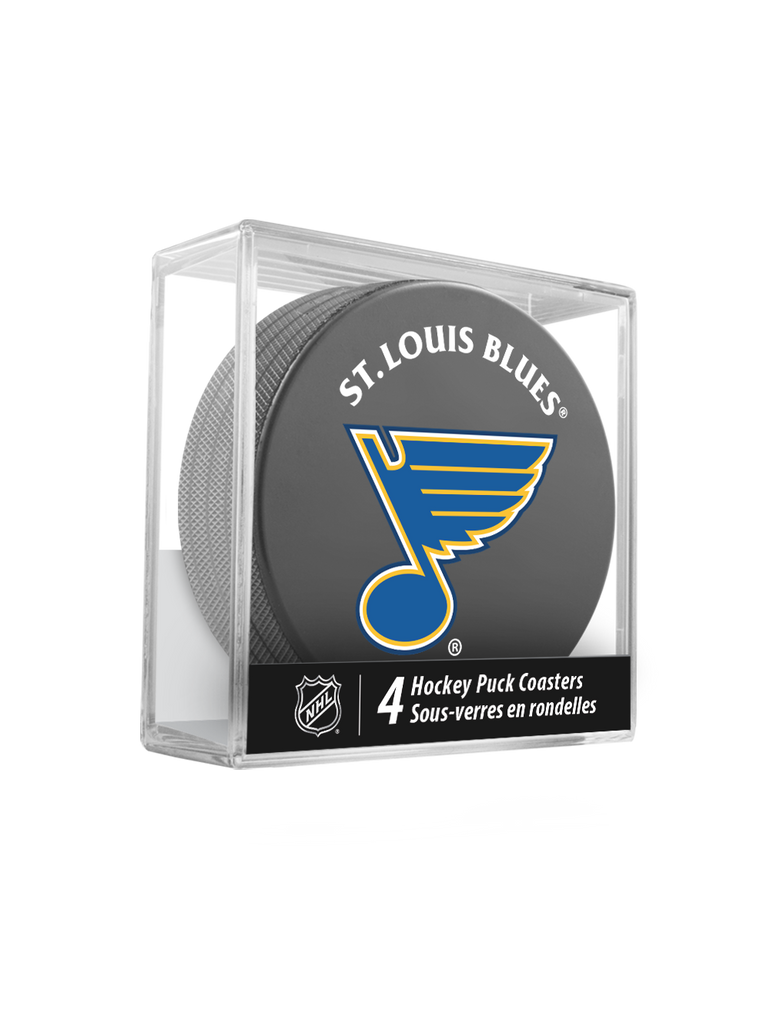 <transcy>Sous-verres NHL St. Louis Blues Hockey Puck (paquet de 4) en cube</transcy>
