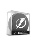 NHL Tampa Bay Lightning Hockey Puck Drink Coasters (4-Pack) In Cube
