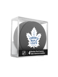 NHL Toronto Maple Leafs Hockey Puck Drink Coasters (4-Pack) In Cube