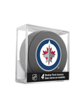 NHL Winnipeg Jets Hockey Puck Drink Coasters (4-Pack) In Cube