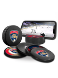<transcy>Pack de 3 Fans Ultimes des Panthers de la Floride de la LNH. Comprend : 1 rondelle de hockey souvenir classique officielle de la LNH / 4 sous-verres / 1 support pour appareil multimédia</transcy>