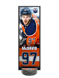 <transcy>NHLPA Connor McDavid #97 Edmonton Oilers Plaque déco et ensemble de supports de rondelle de hockey</transcy>