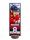 <transcy>NHLPA Alex Ovechkin #8 Washington Capitals Plaque Deco Et Ensemble De Support De Rondelle De Hockey</transcy>