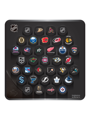 NHL Officially Licensed 2023-2024 32 Team Game Puck Design Wall