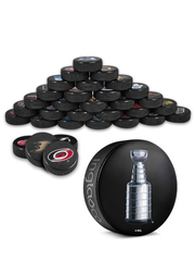 NHL Calgary Flames Stitch Souvenir Collector Hockey Puck – Inglasco Inc.